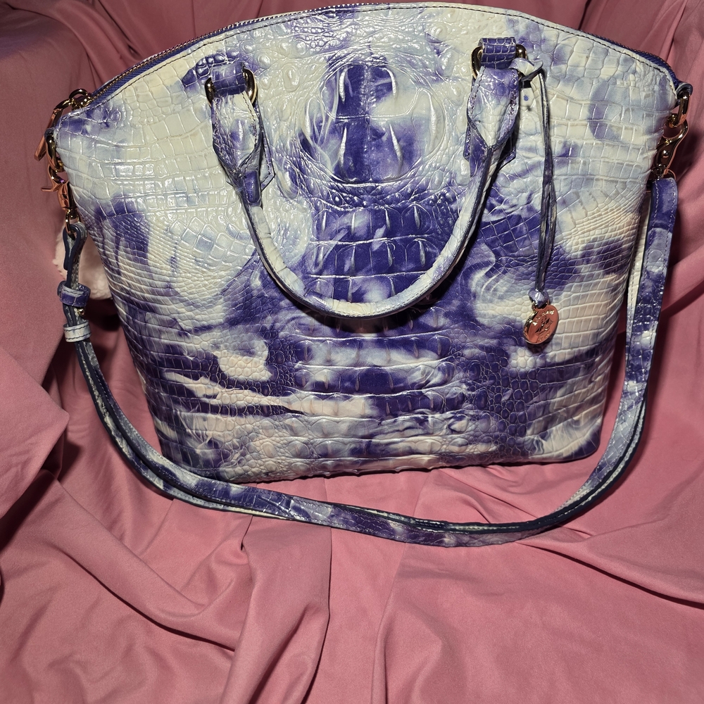 RARE Brahmin Chambray Large Duxbury